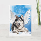 Verlies van een hond Siberische Husky Pet Sympathi Kaart (Voorkant)