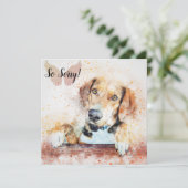 Verlies van een huisdier  Hondkaart Kaart (Staand voorkant)