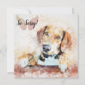 Verlies van een huisdier  Hondkaart Kaart (Voorkant)