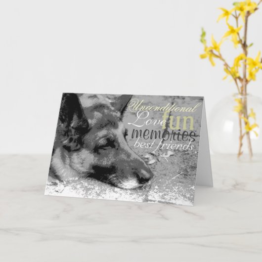 Verlies van een huisdier kaart (Gele Bloem)