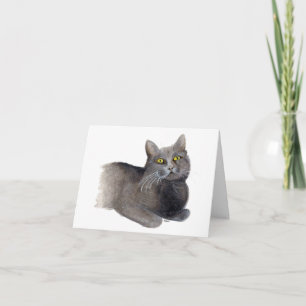 Verlies van een kat condoleancekaart kaart