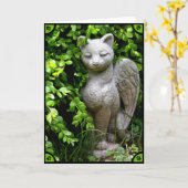 "Verlies van een kat" Sympathiekaart Kaart (Gele Bloem)