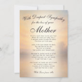 Verlies van een moedergedenkteken kaart (Voorkant)