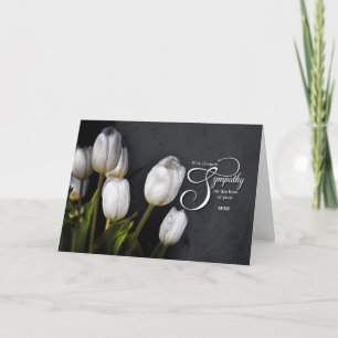 Verlies van een Mum Sympathie Witte Tulpen Kaart
