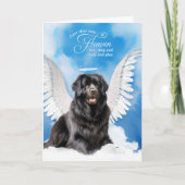 Verlies van een Newfoundland Dog Pet Sympathy Kaart (Voorkant)