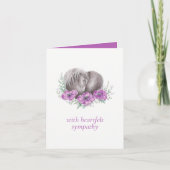 Verlies van een paardenhart klaprozen waterverf kaart (Voorkant)