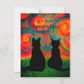 Verlies van een Pet Cat Sympathie Wenskaart (Voorkant)