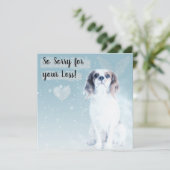 Verlies van een Pet Dog Kaart (Staand voorkant)