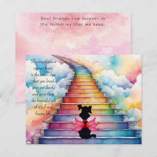 Verlies van een Pet Dog Sympathy Wenskaart Bedankkaart