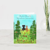 Verlies van een Pet Sympathie Wenskaart Kaart (Voorkant)