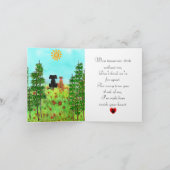 Verlies van een Pet Sympathie Wenskaart Kaart (Binnen)