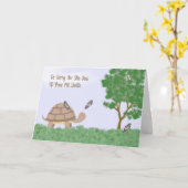 Verlies van een Pet Turtle Sympathiekaart Kaart (Gele Bloem)