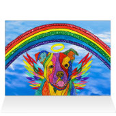 Verlies van een Pitbull Sympathie Wenskaart (Binnen Horizontaal (Boven))