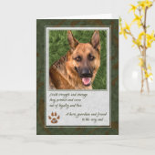 Verlies van een sympathie van het Dog Pet Kaart (Gele Bloem)