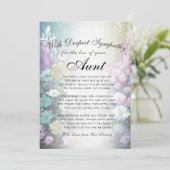 Verlies van een tante Memorial Kaart (Staand voorkant)