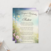 Verlies van een zustermonument kaart (Voorkant / Achterkant in situ)