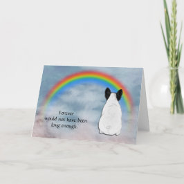 Verlies van Franse Bulldog Sympathie Card Feestdagen Kaart