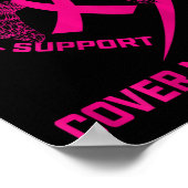 Verlies van geliefde tante Borstkanker Bewustzijn  Poster (Hoek)