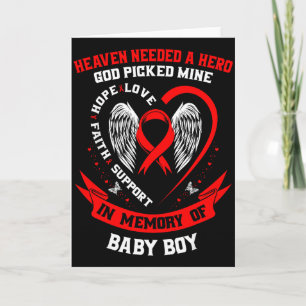 Verlies Van Geliefde Zoon Hartziekte Bewustzijn Pr Kaart