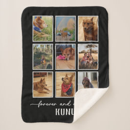Verlies van gepersonaliseerde foto van Pet Collage Sherpa Deken
