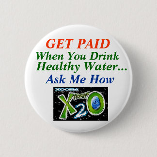 Verlies van gezond water ronde button 5,7 cm