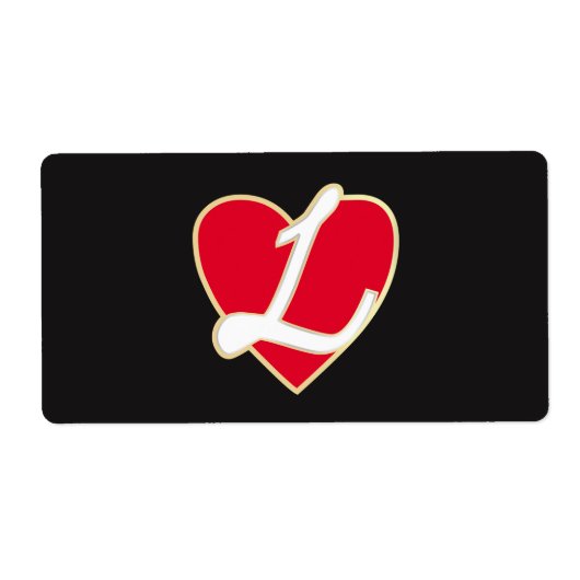 Verlies van hart etiket (Voorkant)