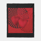 Verlies van hart fleece deken (Voorkant)