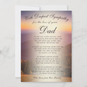 Verlies van het gedenkteken van een vader kaart (Voorkant)