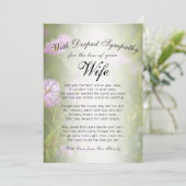 Verlies van het gedenkteken van een vrouw kaart (Staand voorkant)