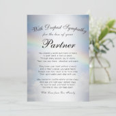 Verlies van het Partner Memorial Kaart (Staand voorkant)