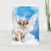 Verlies van hond Clumber Spaniel Pet Sympathie Kaart (Voorkant)