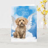 Verlies van hond Cockapoo Pet Sympathy Kaart (Gele Bloem)