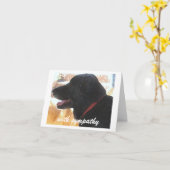 Verlies van hond - Pet Sympathy Kaart (Gele Bloem)