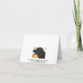 Verlies van hond - Pet Sympathy Kaart (Achterkant)