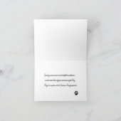 Verlies van hond Rainbow Bridge Sympathie Card Kaart (Binnen)