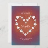 Verlies van honden/kattenpapier Hartregenboogsympa (Voorkant)