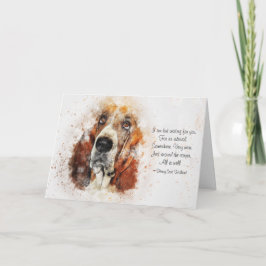 Verlies van huisdier hond (Basset Hound) Aangepast Kaart