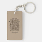 Verlies van huisdier |Hond| Memorial Keepsake met  Sleutelhanger (achterkant)
