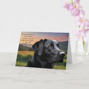 Verlies van Huisdier Hond (zwarte labrador) aangep Kaart