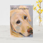 Verlies van huisdieren : mannelijke hond : sympath kaart (Gele Bloem)