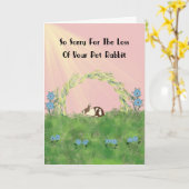 Verlies van huisdierkonijn kaart (Gele Bloem)