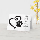 VERLIES VAN JE ***HOND*** HERINNERINGEN OM TE KOES KAART (Gele Bloem)