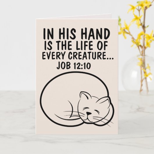 VERLIES VAN KAARTEN VOOR KAARTEN VAN CAT-SYMPATHIE (Gele Bloem)