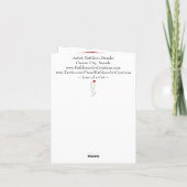 Verlies van Kat Condoleance Sympathie Kaart (Achterkant)