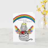 Verlies van Kat Condoleance Sympathie Kaart (Gele Bloem)