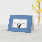 Verlies van Kat sympathie Kaart (Gele Bloem)