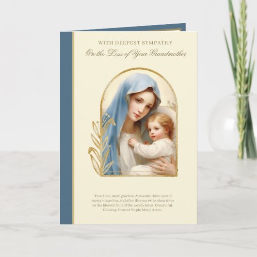 Verlies van katholieke sympathie en condoleances kaart (Voorkant)