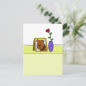 Verlies van medeleven van de hond voor rouw briefkaart (Staand voorkant)