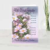 Verlies van Moeder - met Diepste Sympathie Kaart (Voorkant)