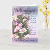 Verlies van Moeder - met Diepste Sympathie Kaart (Gele Bloem)